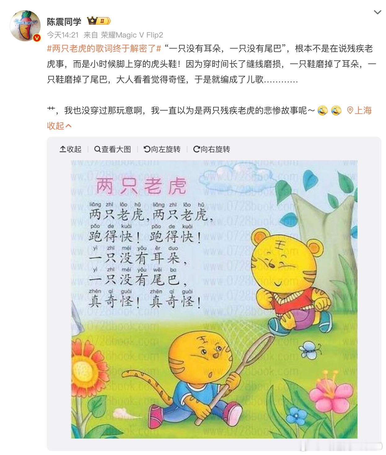 看到两种解释，到底哪种是真的说是鞋，另一种说是角度问题歌词作者出来说两句吧两只老