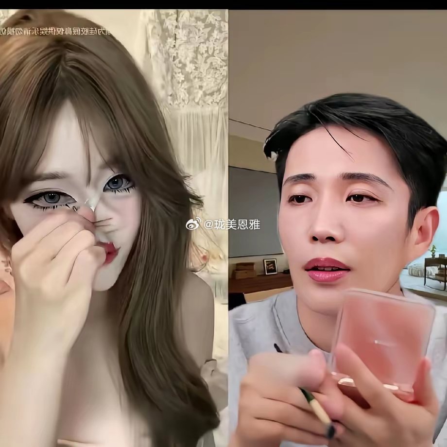 现在的化妆技术真的太高了只见美女把假鼻子一戳一扭就掉了可见路上的美女也不一定是真