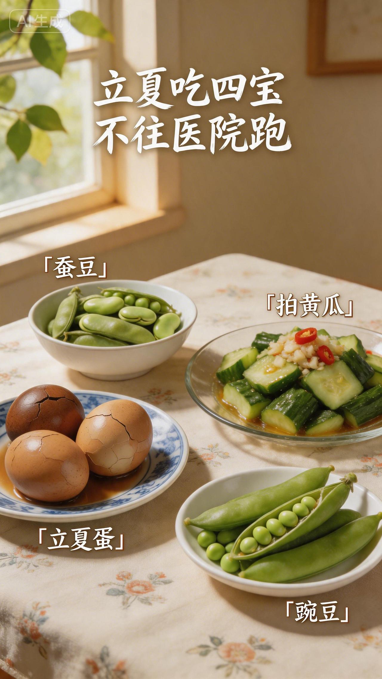 5月5日立夏，再忙也要吃这4样！老话说立夏吃四宝，不往医院跑你有没有发现，一