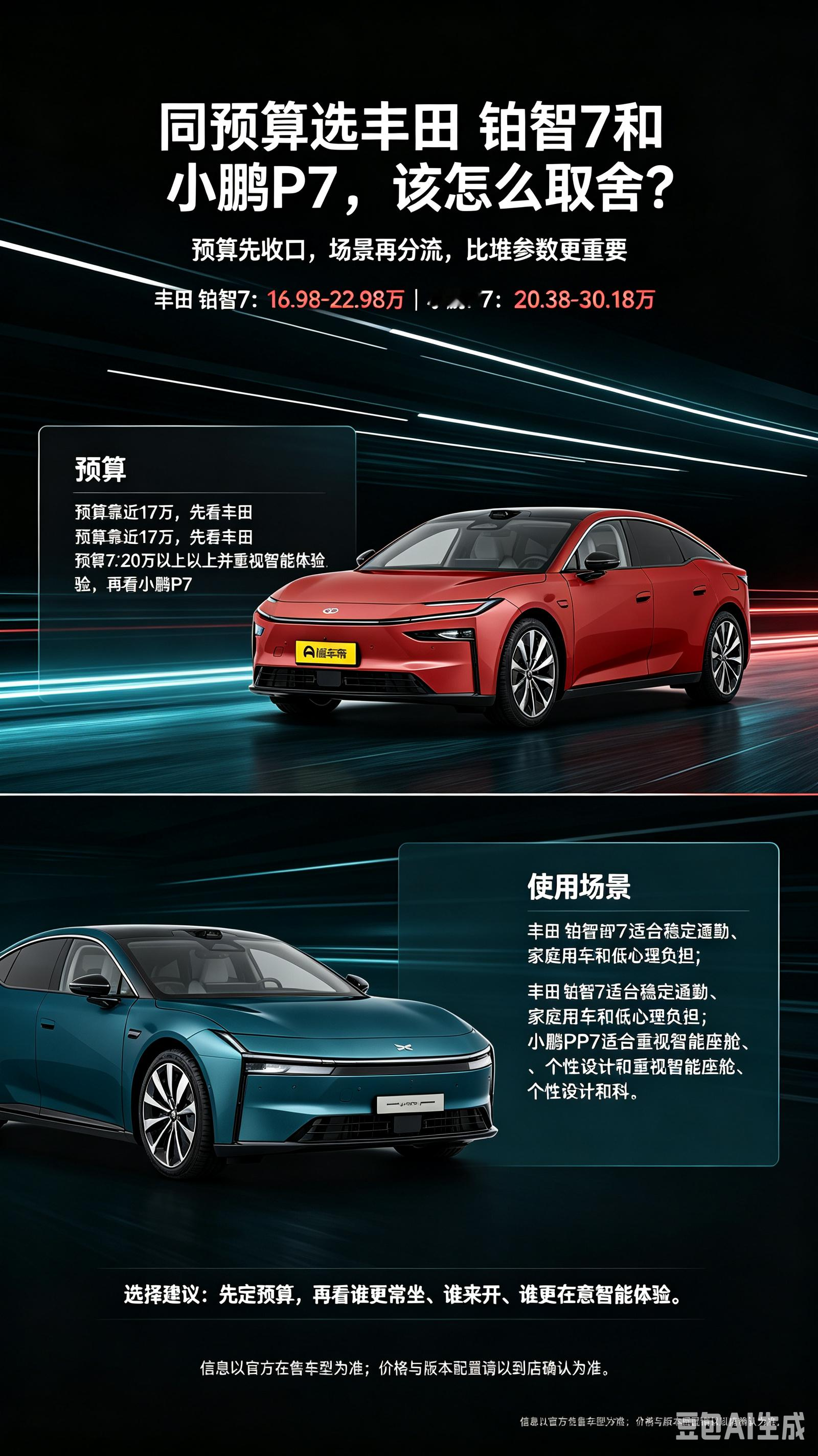 铂智7对比小鹏P7怎么选