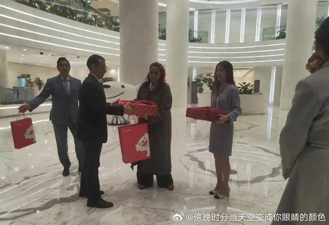 章泽天可太牛啦！她居然把卡塔尔公主玛雅莎请到了京东总部。
