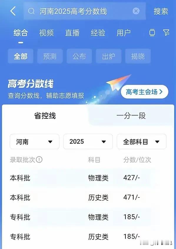 文科卷死了！2025河南高考本科分数线理科427，文科471，文科真没活路啊！