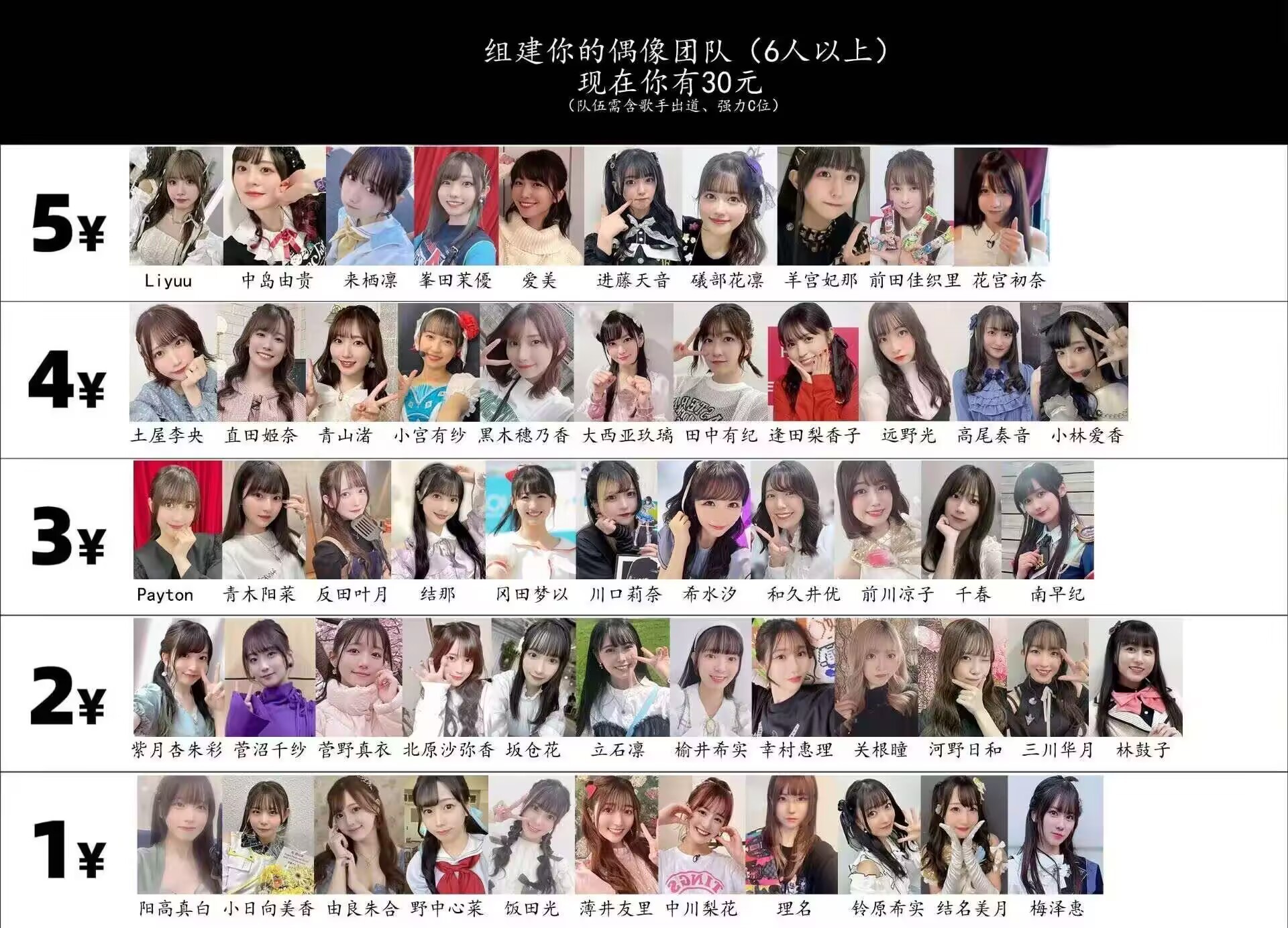 我选六个羊宫妃那。