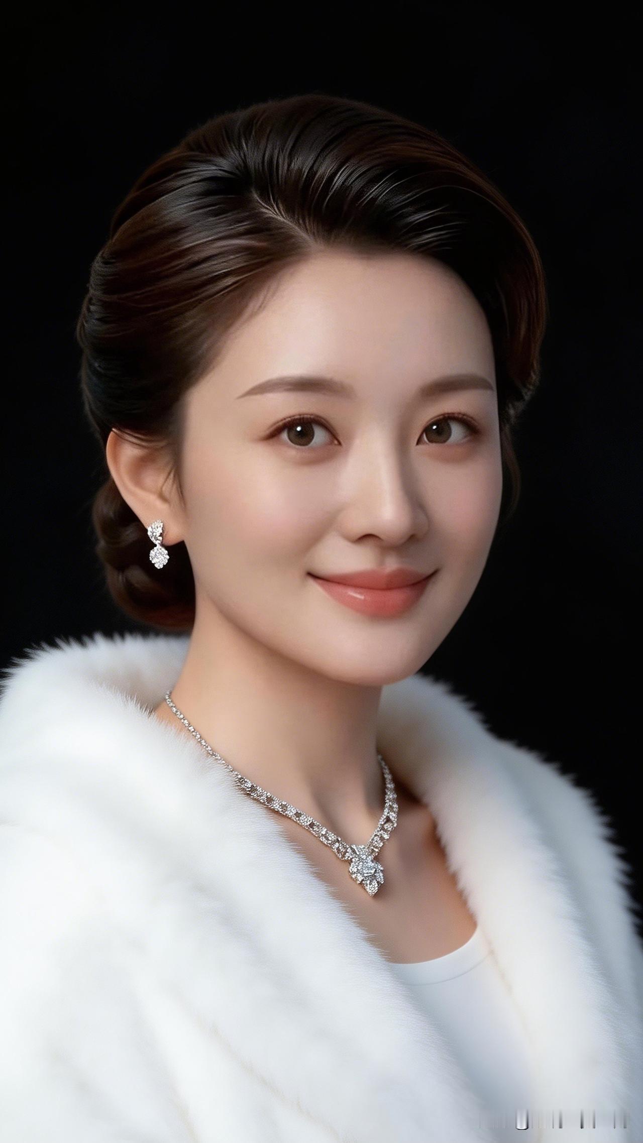 优雅气质，闪耀珠宝，白衣红唇，完美造型。分享美女穿搭服饰