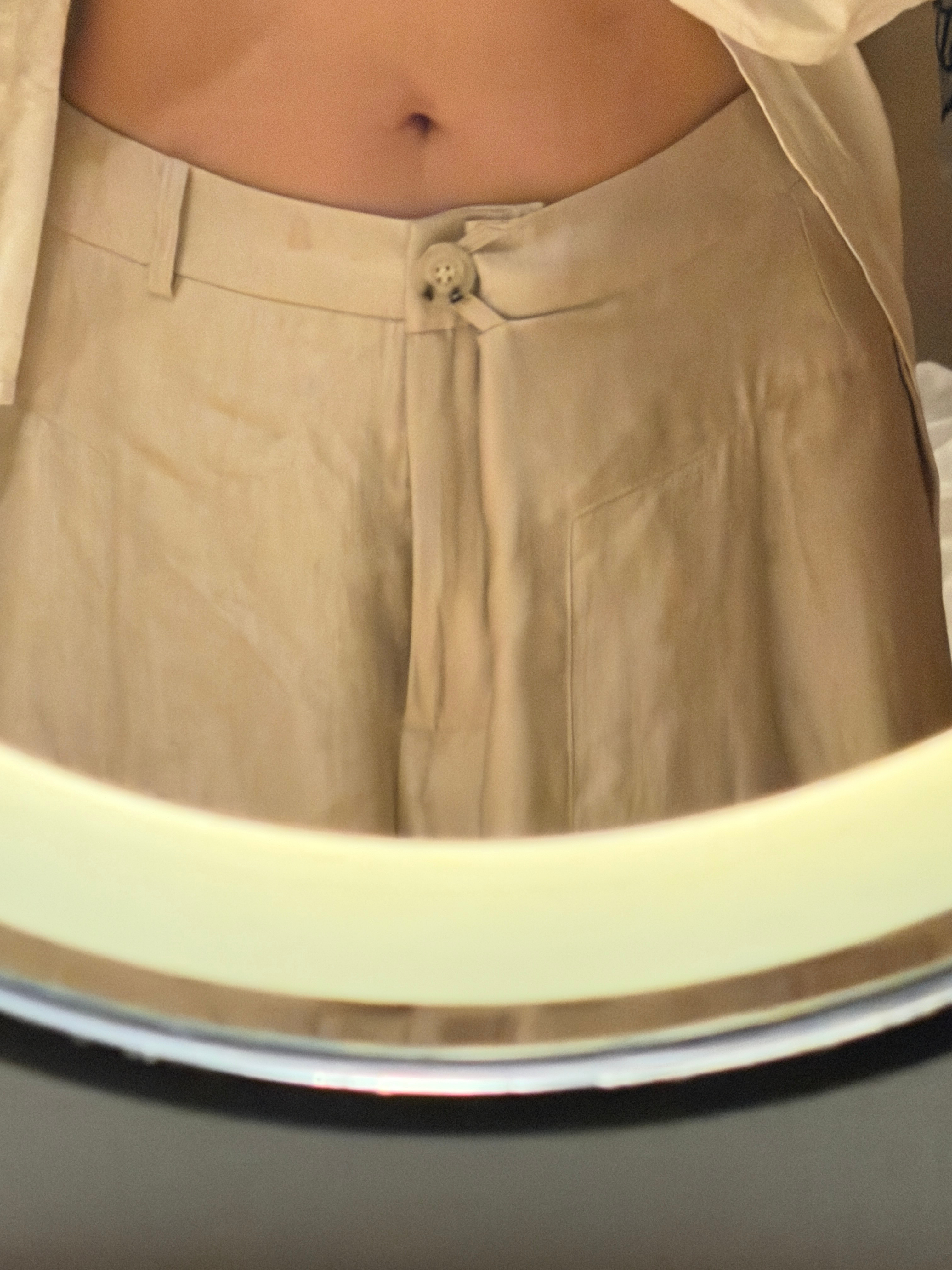 前段时间看一个穿搭账号说跨宽的女生所有裤子一律L号有人听进去了allinL号