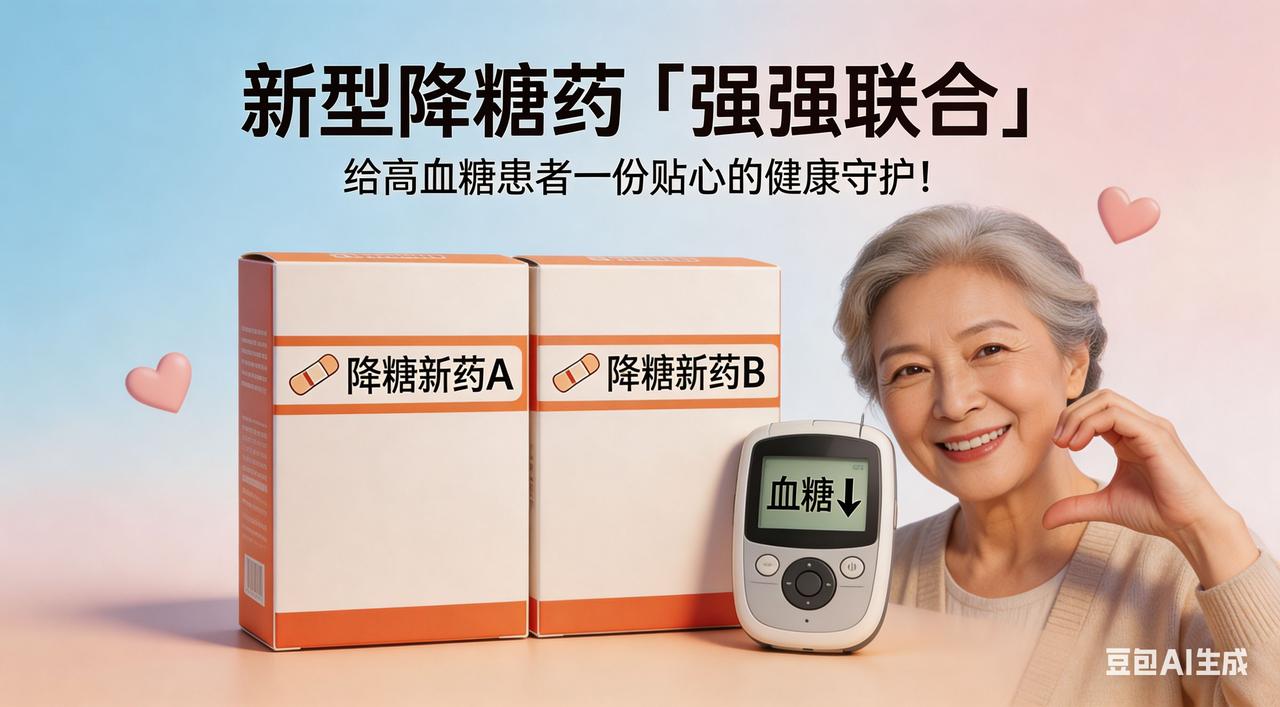 新型降糖药“强强联合”：给高血糖患者一份贴心的健康守护！新型降糖药：强强联合