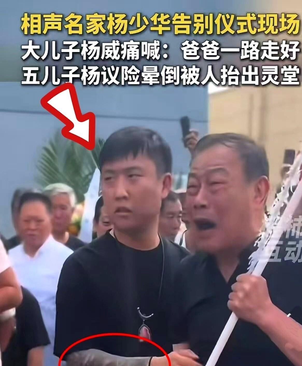 特意去查了一下杨少华老师的葬礼上出现的一个花臂的纹身哥是谁？一查才知道这个花臂花