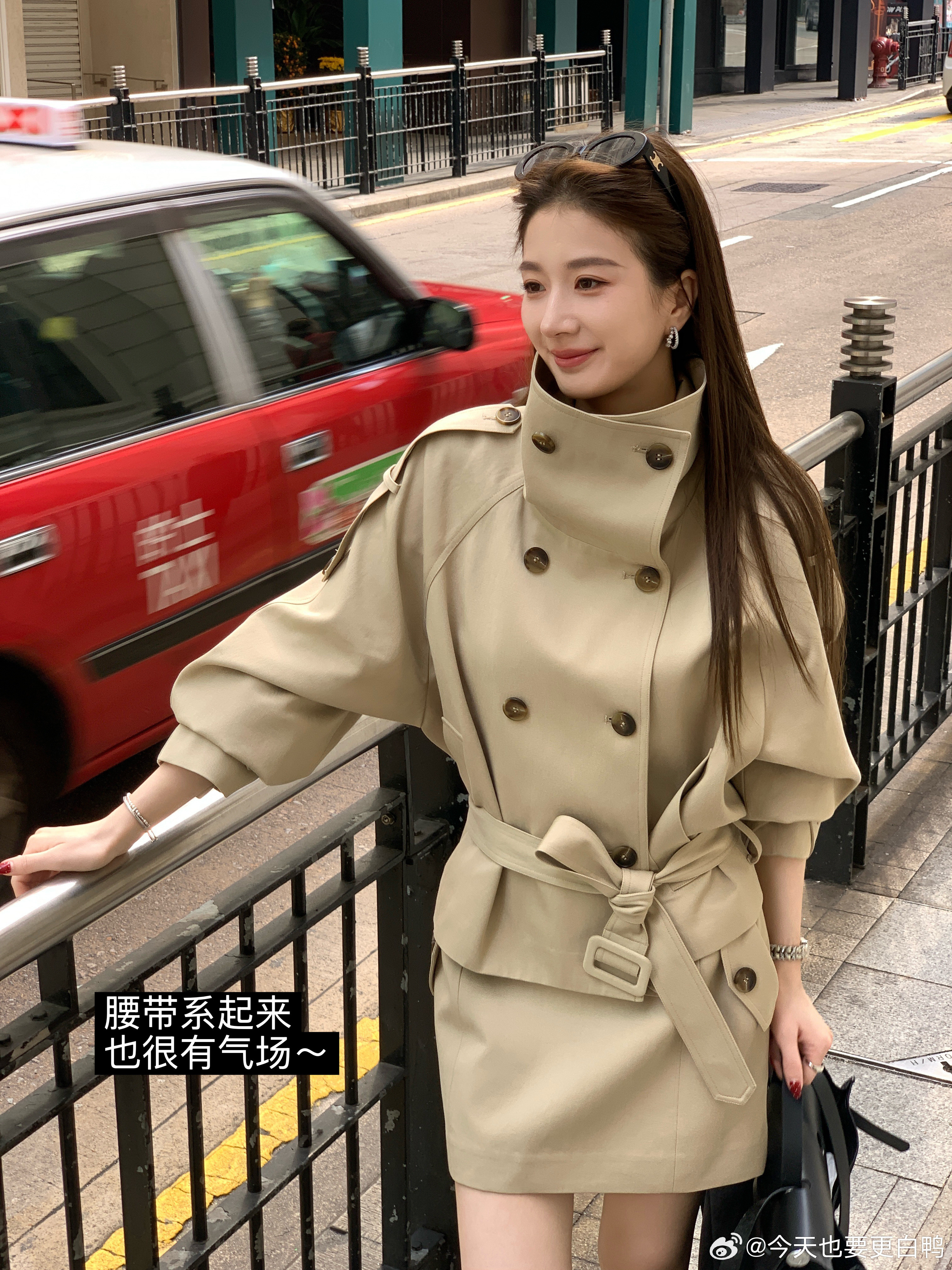 前方传来一波港风剧透超级飒！不得不说早春就是风衣的统治区！天丝棉面料的（必入！