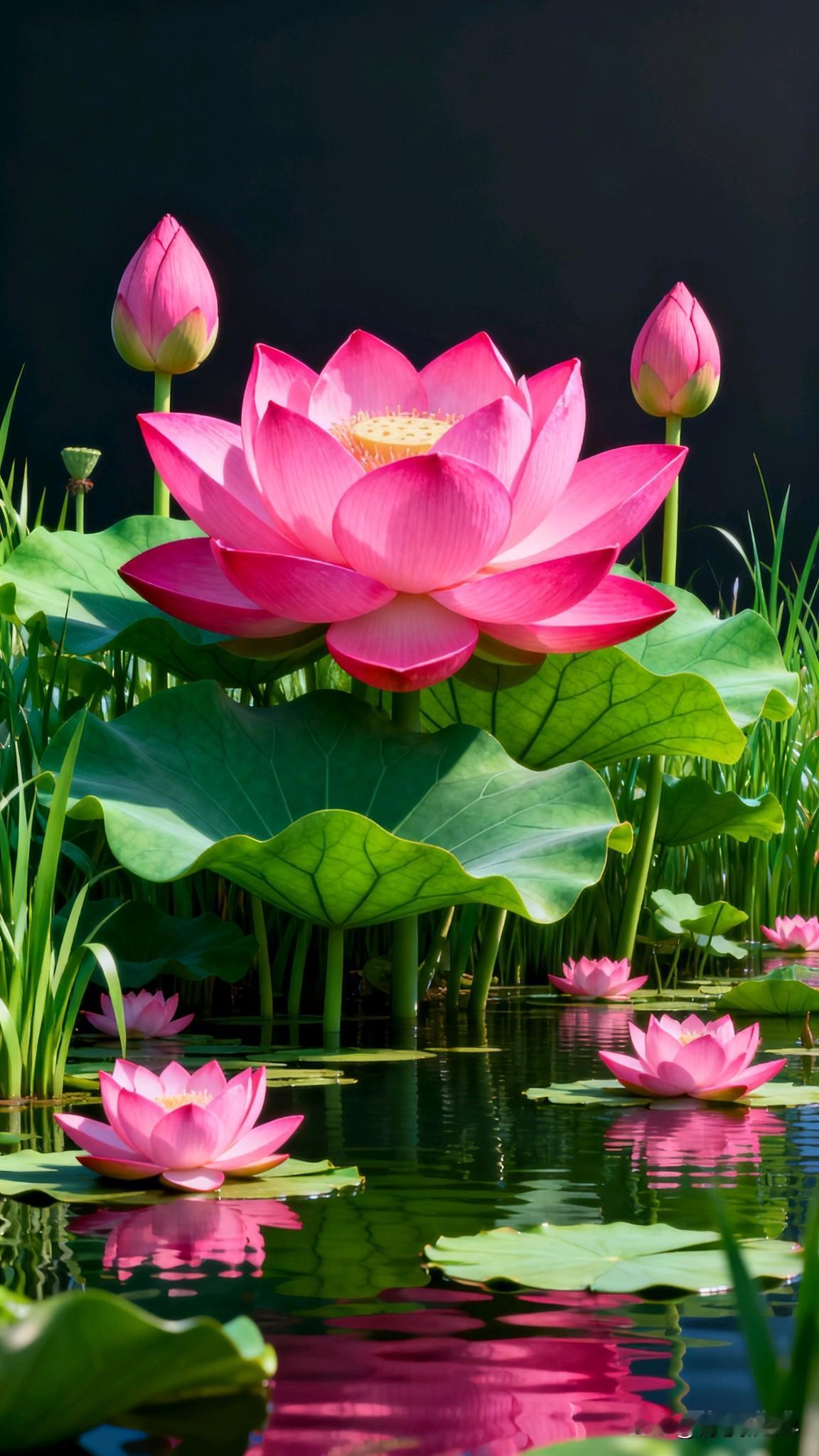 粉嫩荷塘，静谧如画，夏日荷香，心旷神怡。荷塘风景随手拍荷香美景