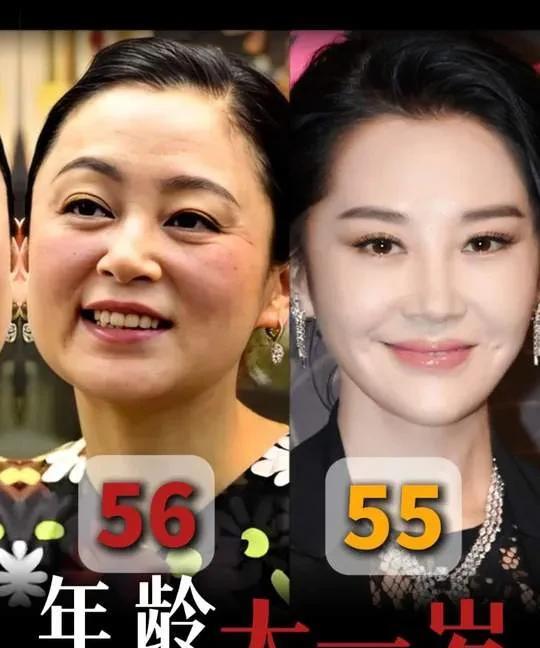 陈红居然只比许晴大一岁？！可你瞅瞅，55岁的许晴看着还跟小姑娘似的，56岁的陈红