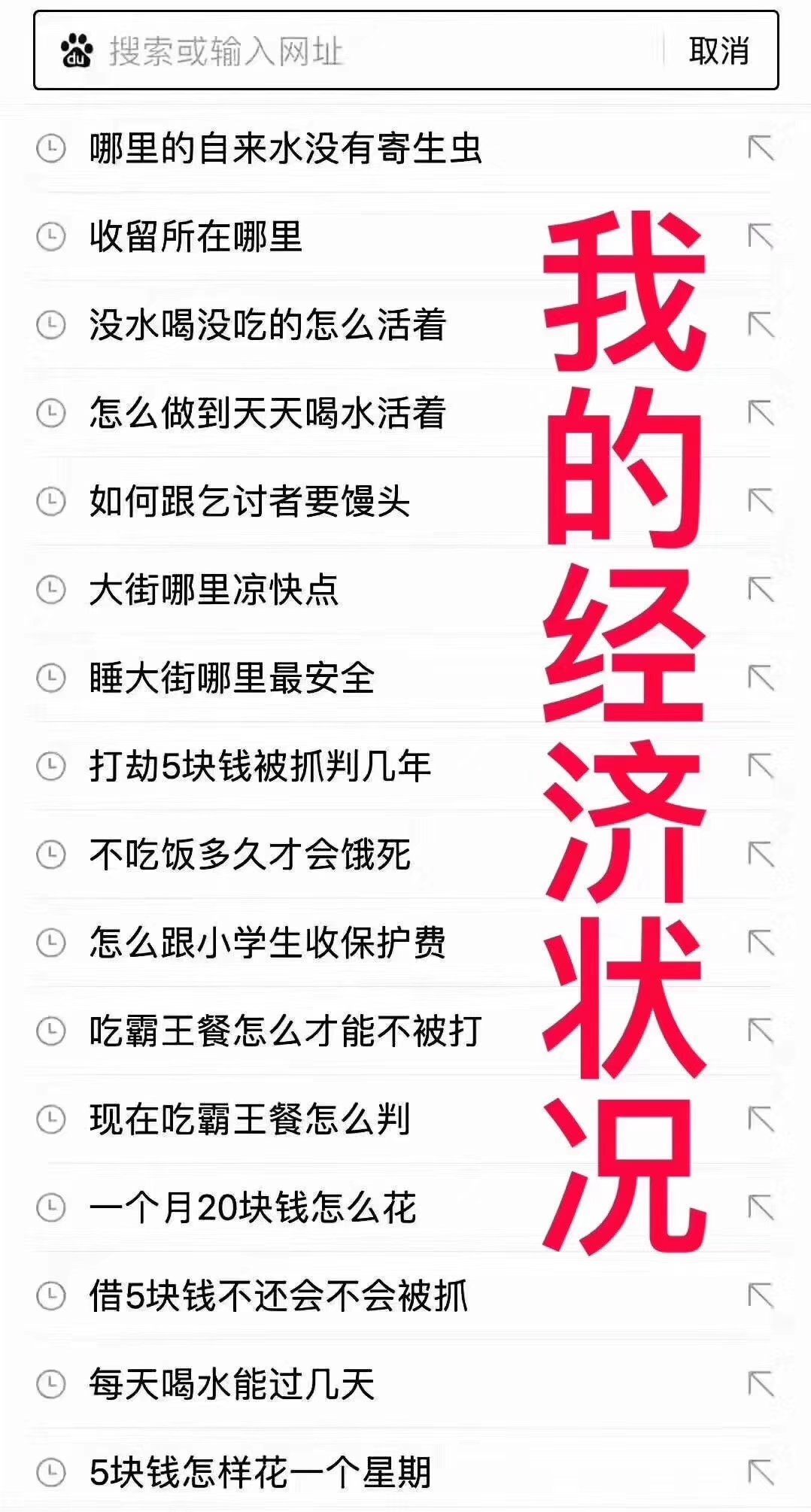 我的经济状况​搞笑​​​​