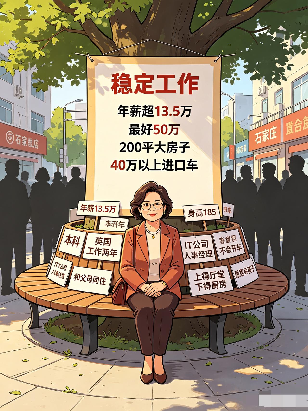 石家庄47岁的小仙女相亲，她和相亲对象说，别看我年纪比你大，但是我一直都把自己当