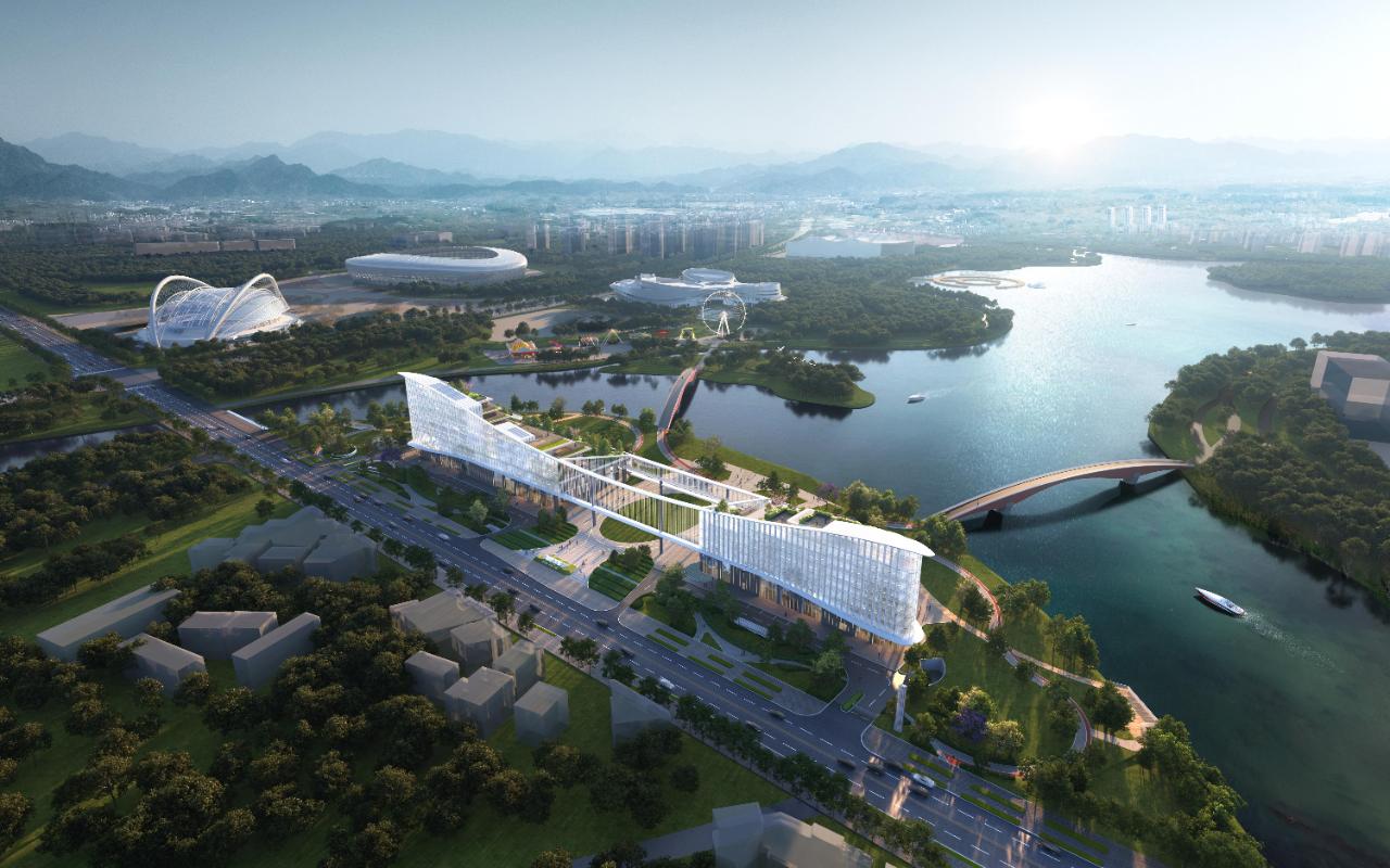 限高36米！效果图曝光！闽侯旗山湖将崛起新地标近日，由建筑安投资集团有限公司