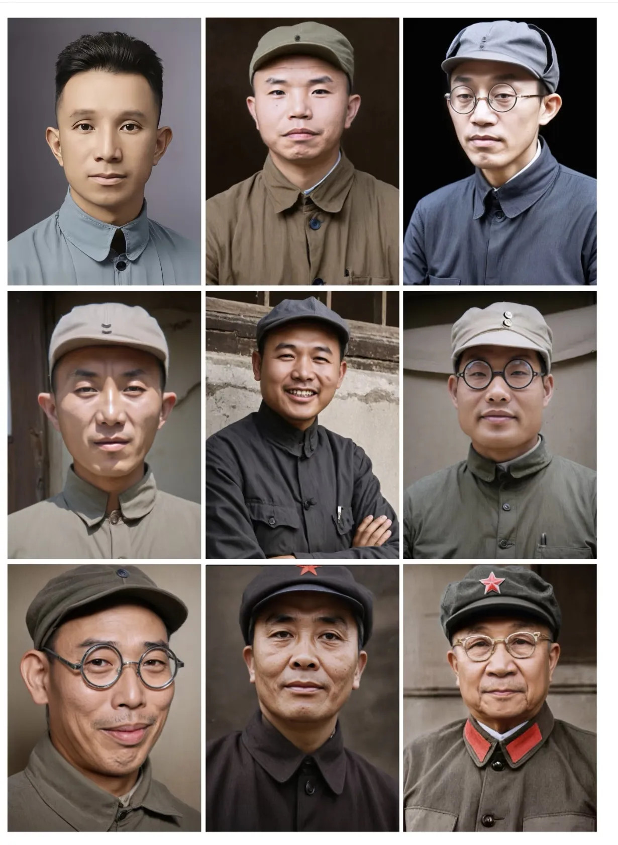 开国大将高清修复照历史人物老照片