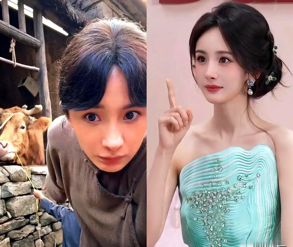 杨幂在《生万物》里演二十出头的小姑娘，镜头推近时法令纹和眼神里的疲惫全被放大，观