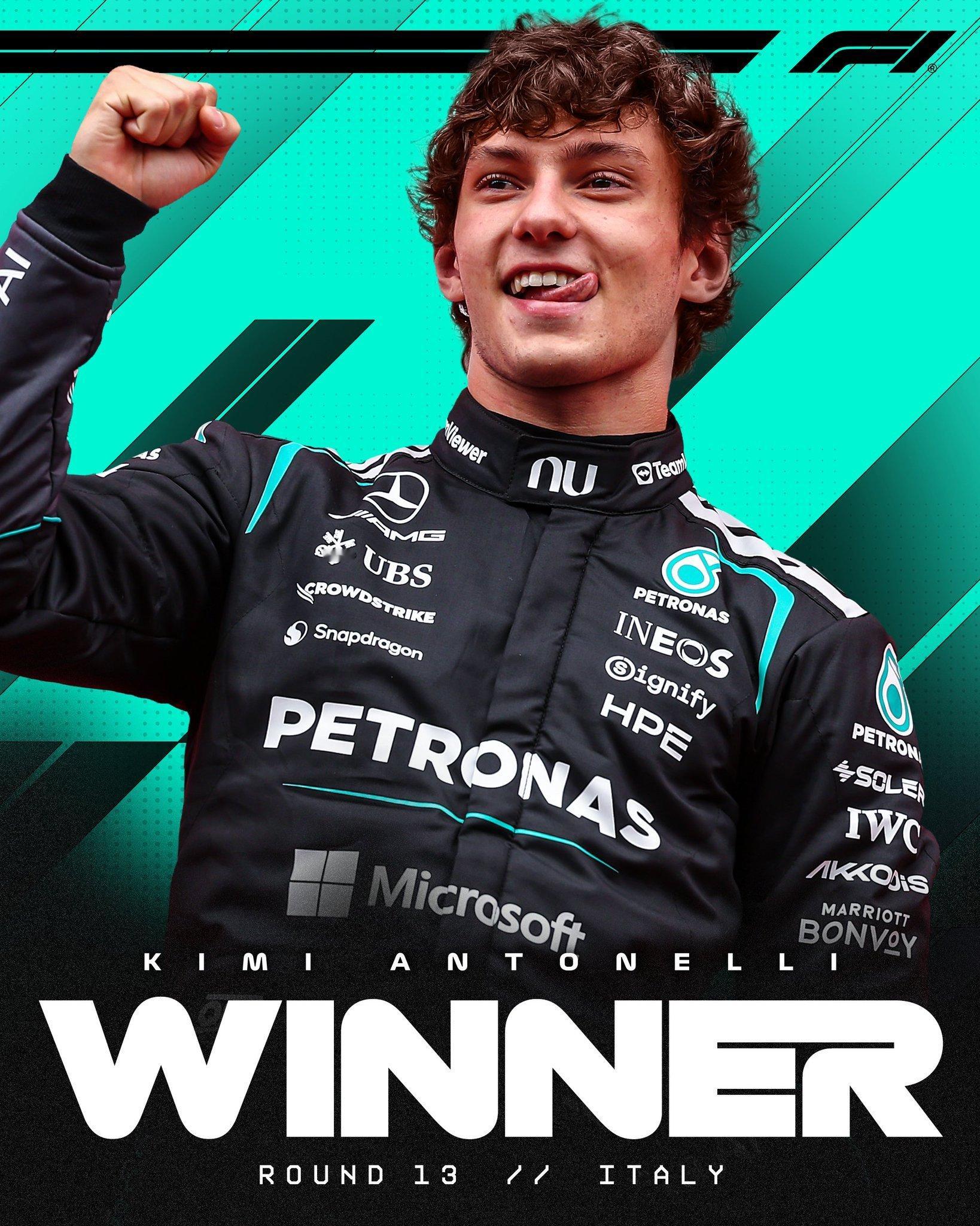 F1P19起步-主场冠军带回！恭喜梅赛德斯车手基米•安东内利获得202