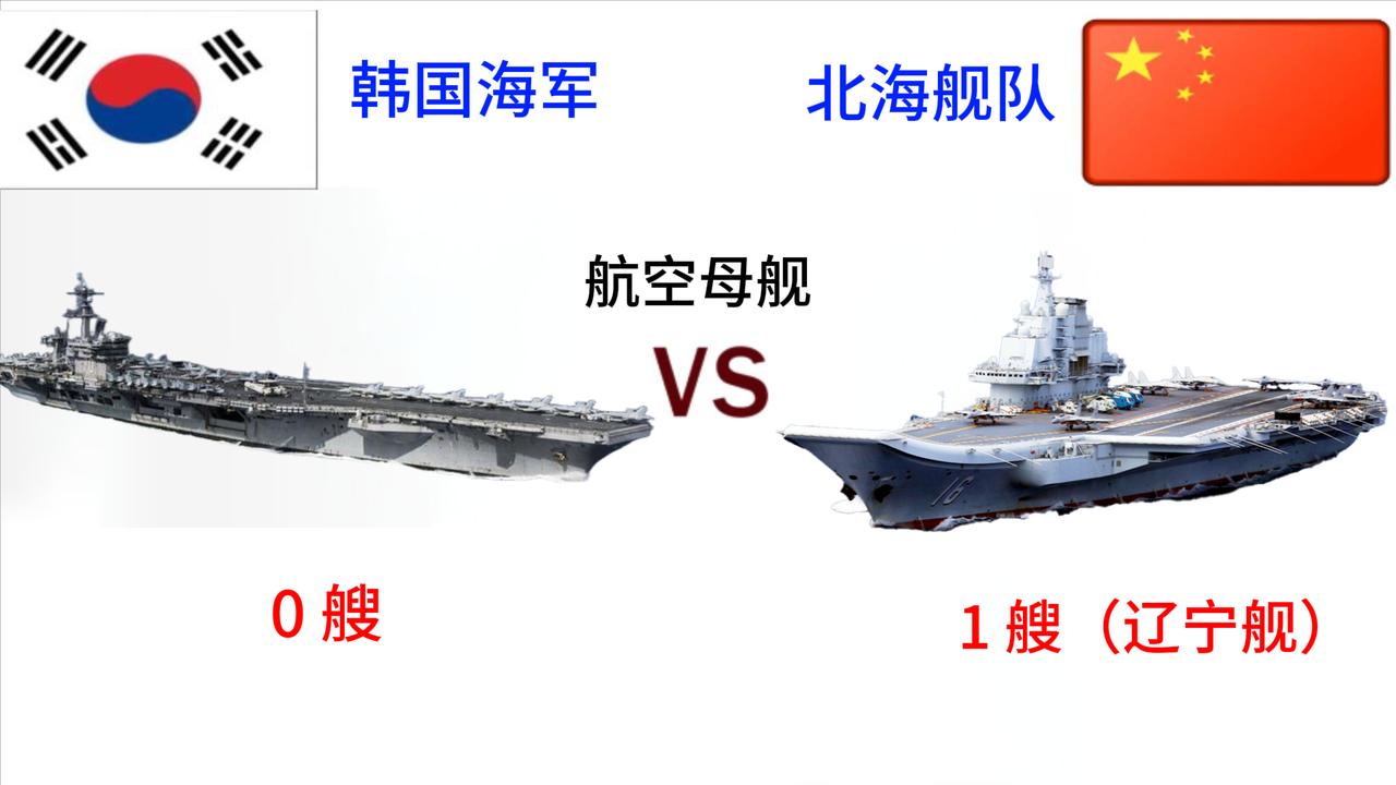 中国北海舰队VS韩国海军北海舰队作为中国海军劲旅，以辽宁舰为核心，辖4艘