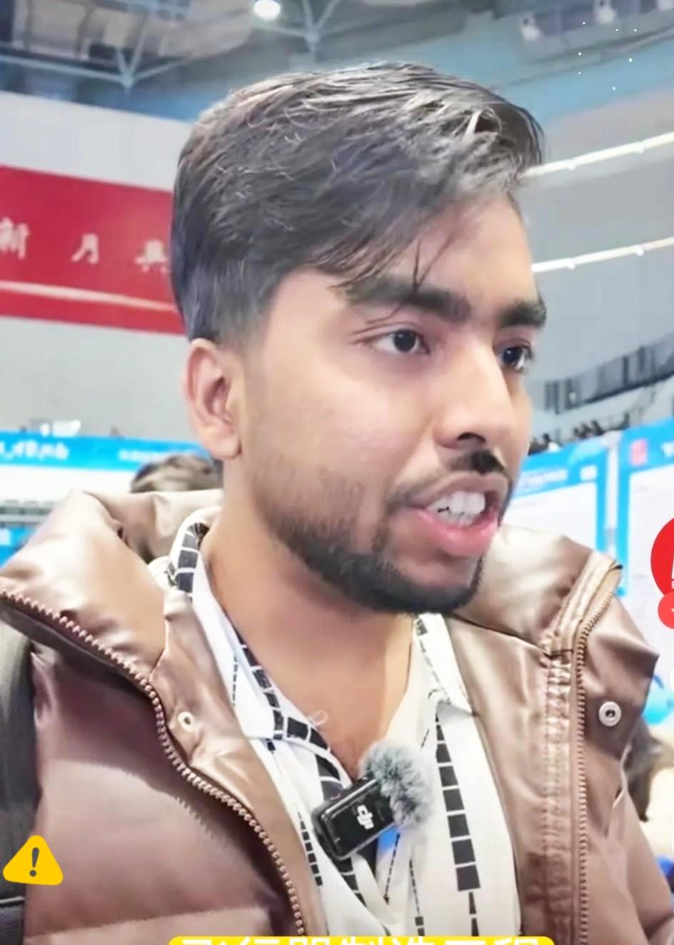 外籍留学生抢国内岗位？天津招聘会一幕引炸评：孟加拉国留学生彰心的求职宣言火了