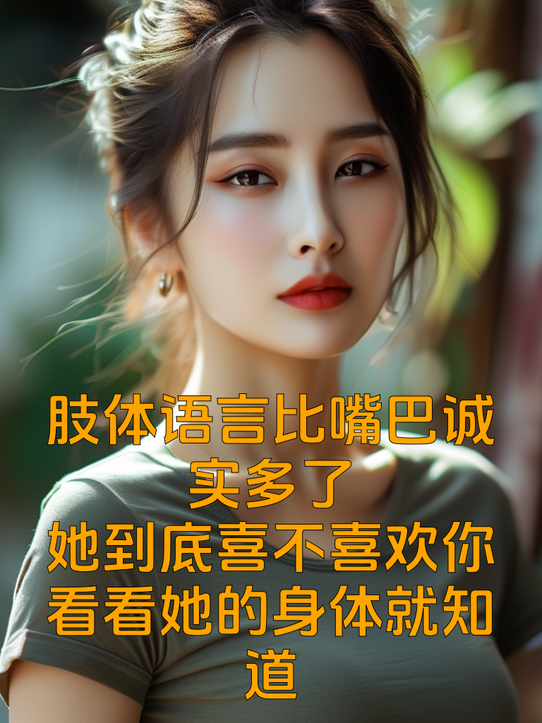 肢体语言比嘴巴诚实多了，她到底喜不喜欢你，看看她的身体就知道