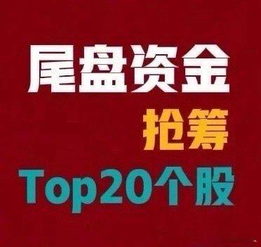 8月5日｜A股尾盘30分钟资金抢筹前20个股：1.工业富联｜尾盘净流入12.6