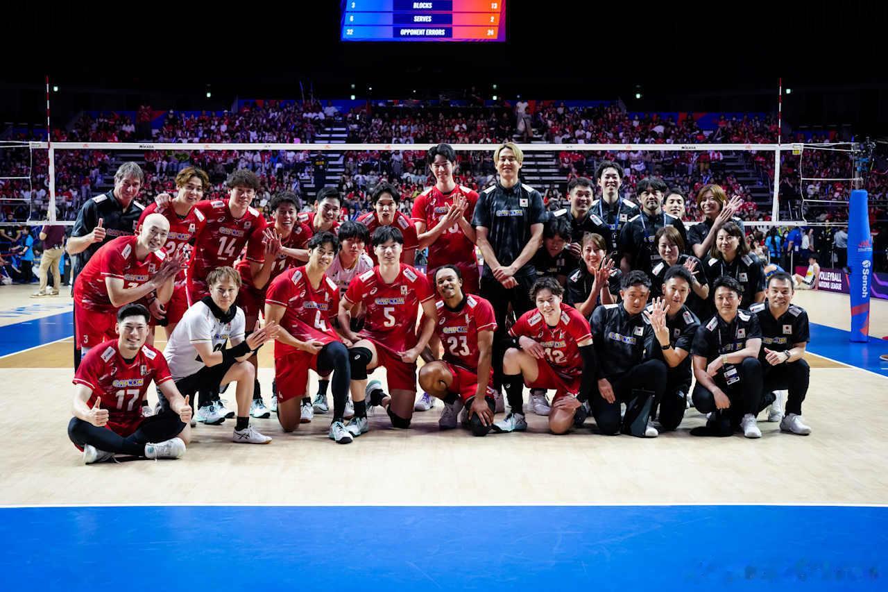 2026年世界男排联赛🔥🇯🇵日本男排以12胜0负的战绩，结束了VNL小