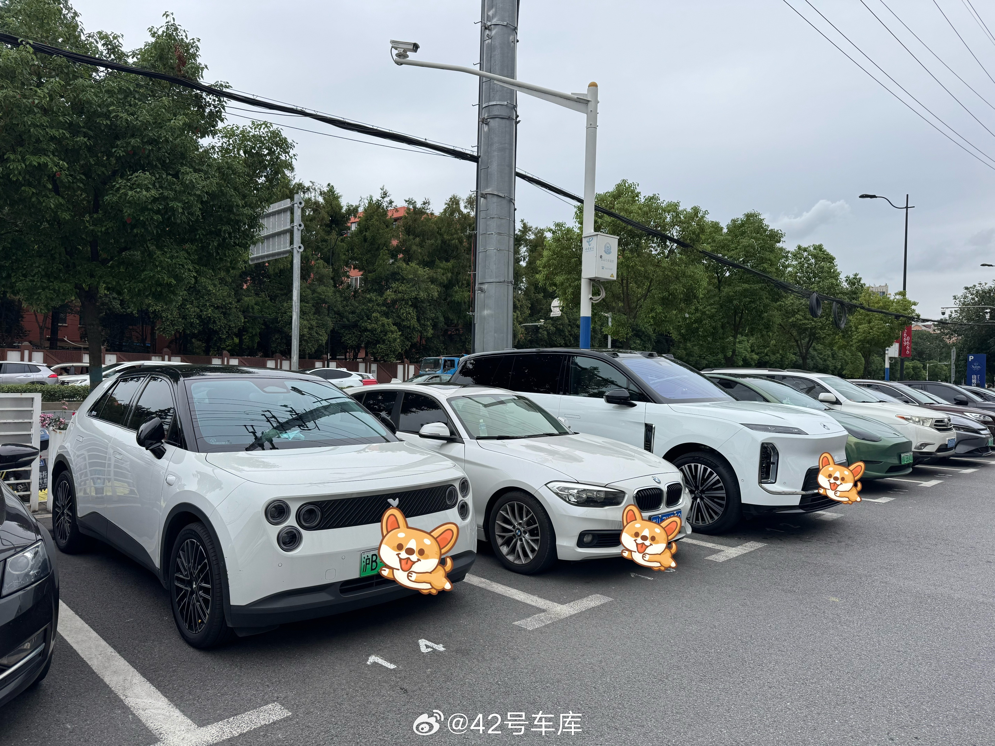 偶遇最大的蔚来与最小的蔚来，尺寸来个对比，感觉萤火虫也没那么小[doge]42how