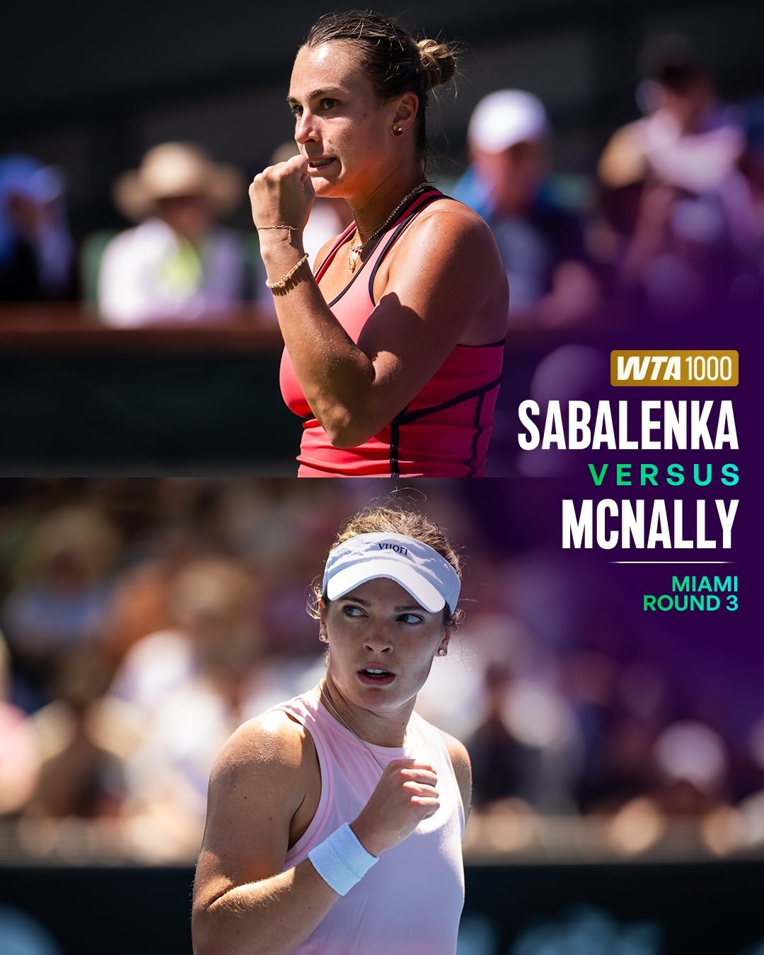 #萨巴伦卡晋级迈阿密16强#WTA1000迈阿密赛单打第三轮，头号种子萨巴