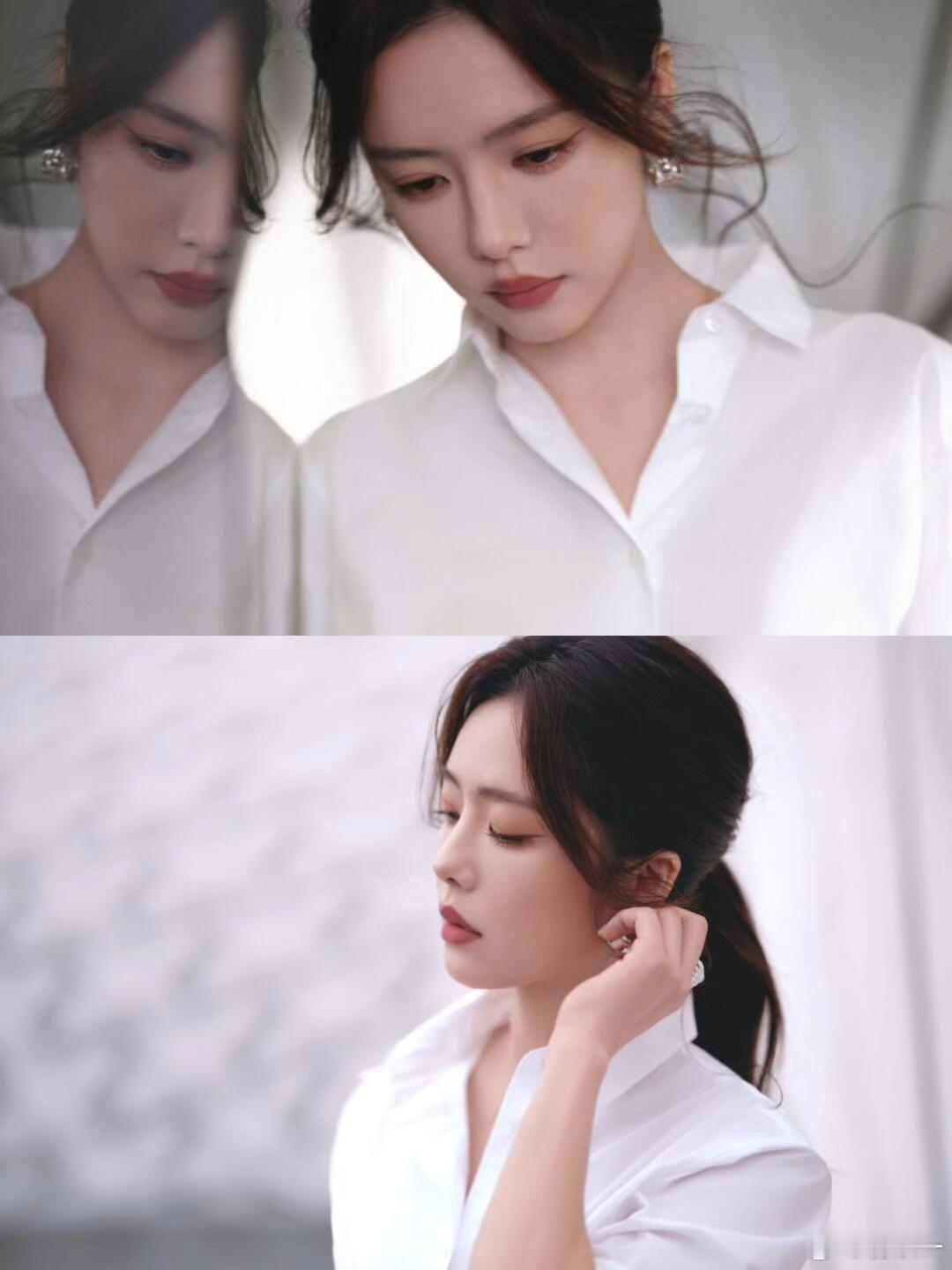 蔡文静这种穿搭以后可以多来一些好飒​​​