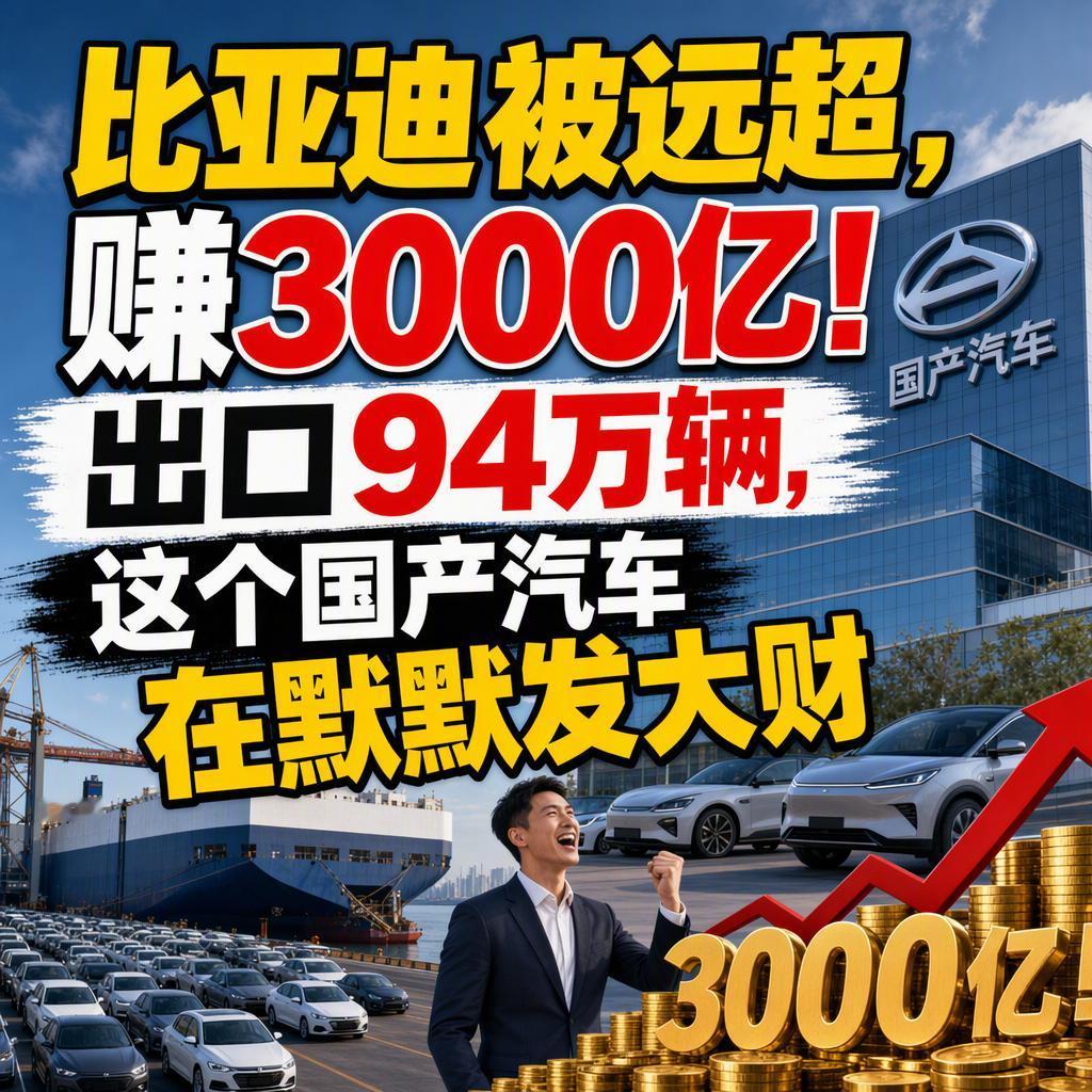提起中国车企里最会闷声挣钱的那一个，很多人第一反应还是比亚迪，可真正的隐形冠军，