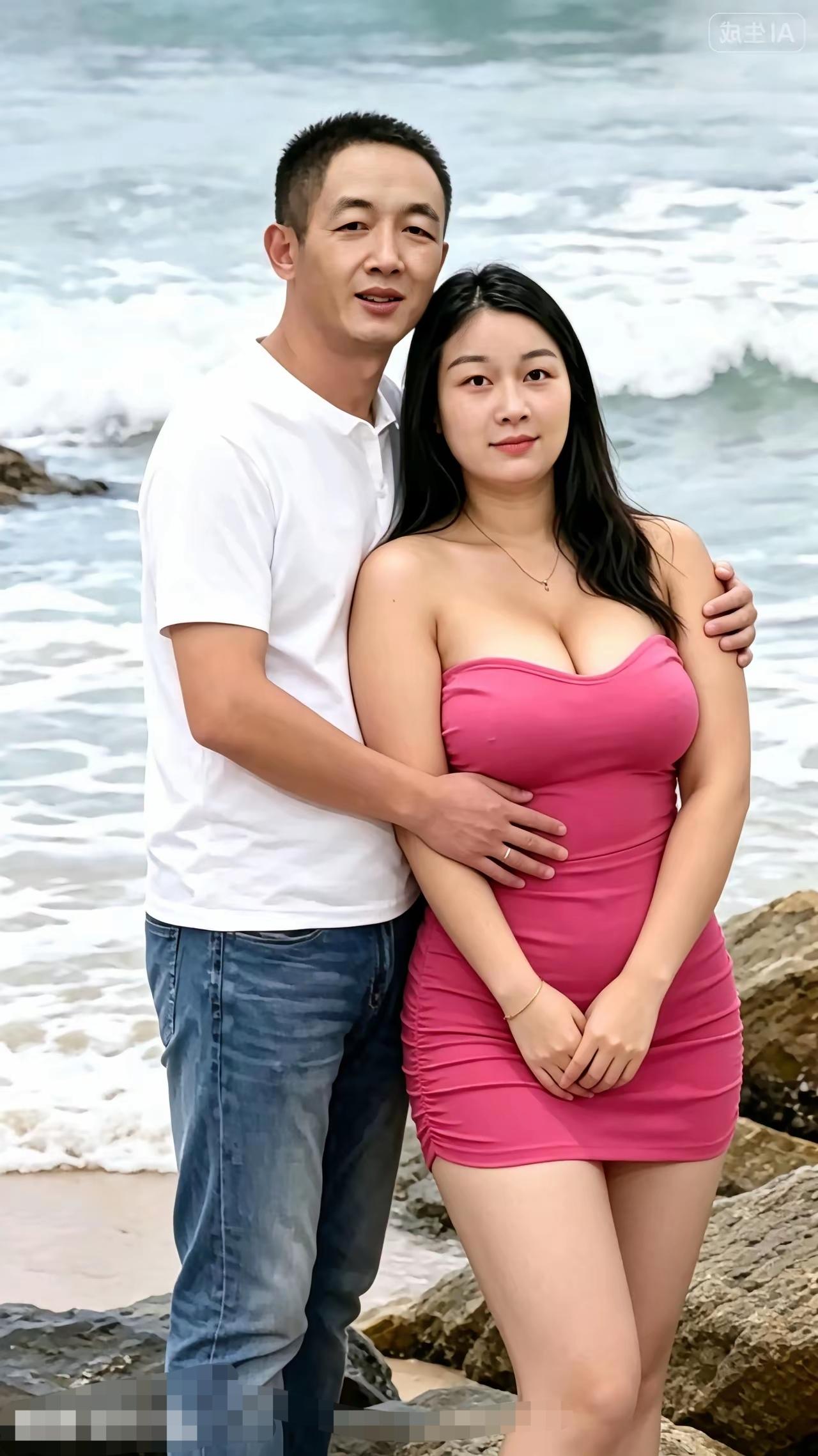 男人好福气找了一个漂亮性感的老婆