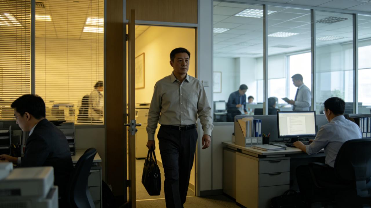 老张每天踩点上班，准点下班，一分钟不多留。领导大会上不点名批评：“有些人啊，工