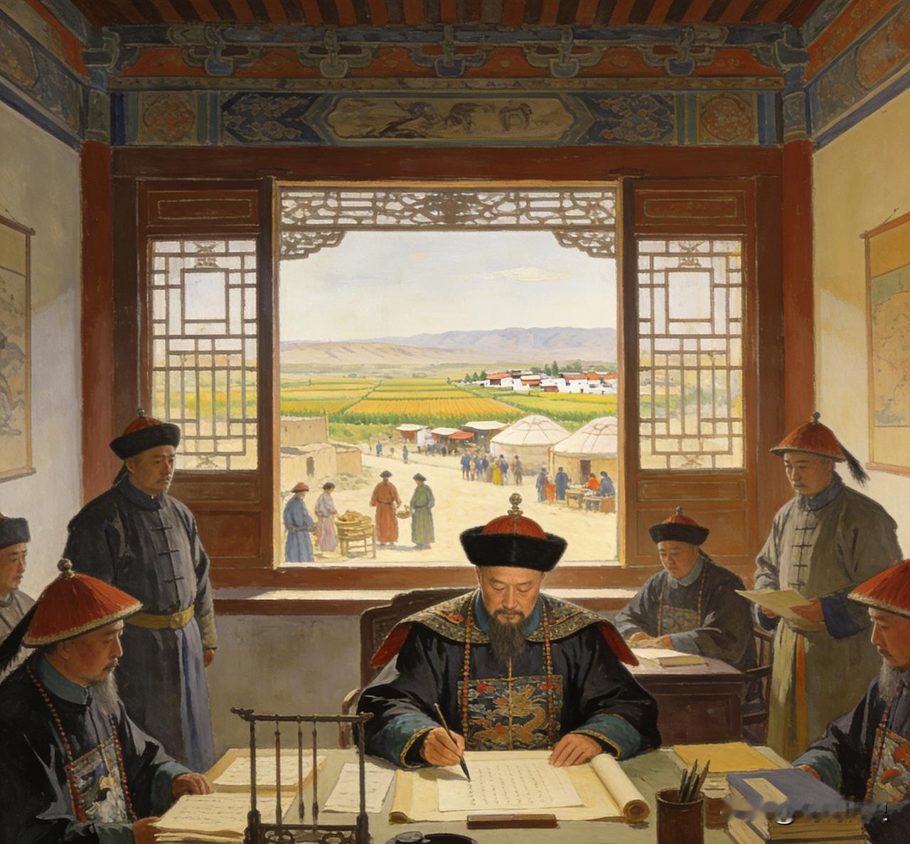 左宗棠收复新疆，粮草断绝。他下令：全军原地娶妻生子！李鸿章闻言大骂：左疯子！三年