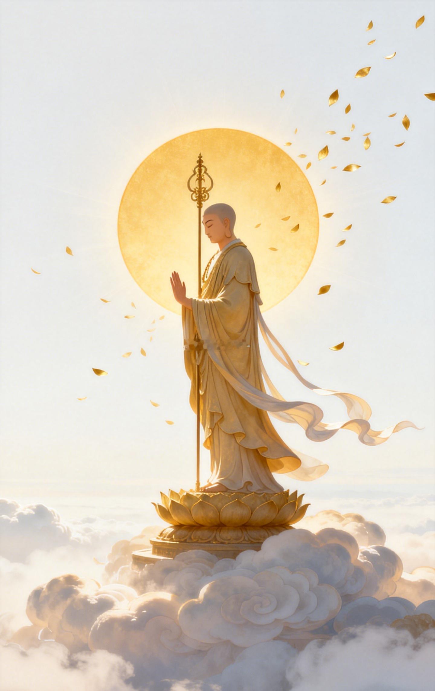 顶礼地藏王菩萨，为父母祈安，为家宅祈福。旧业渐消，善缘增长，一家人常得清宁。奶奶