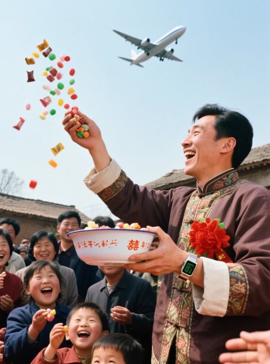 80年代的婚礼有哪些不合理能找到2处的就是高手在乡村的空地上一场