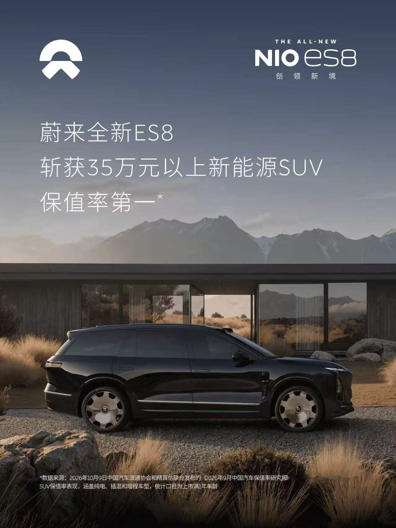 我印象里蔚来之前还被说过保值率不佳，但最新数据蔚来ES8拿下了“35万元以上
