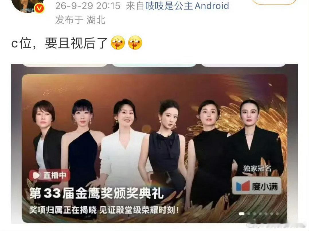 恭喜不是C位的宋佳老师视后实至名归​