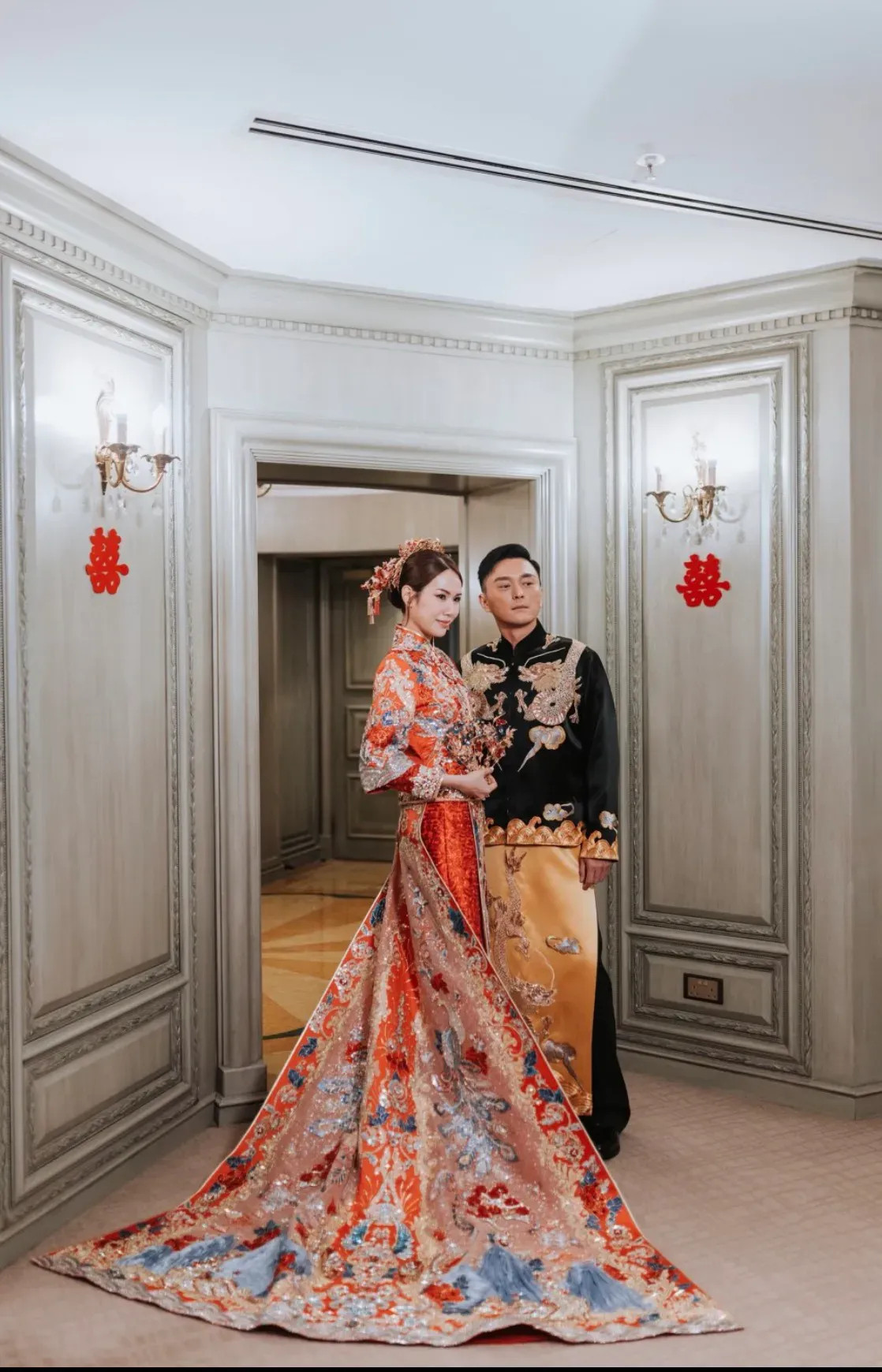 庄思明大婚满身金器敬茶杨明分享造人计划TVB情侣庄思明（Lisa）与杨明今日（