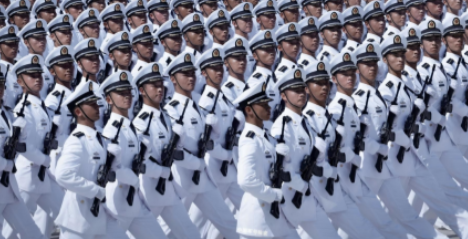 93阅兵倒计时，首次出现军种旗，方队护旗兵持枪护卫，全新军种体系已形成距离举世