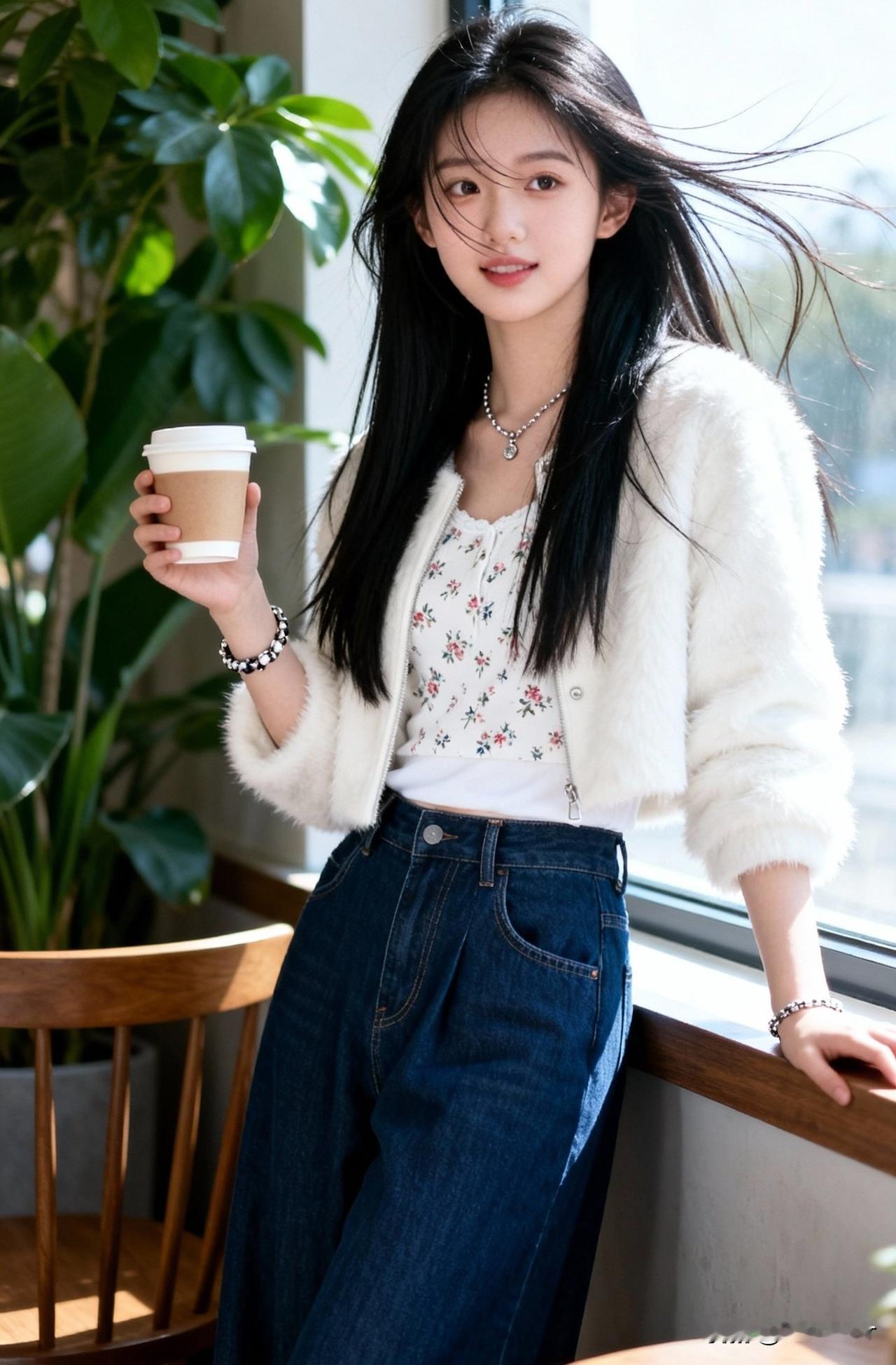 轻纱拂面，咖啡香里话流年。