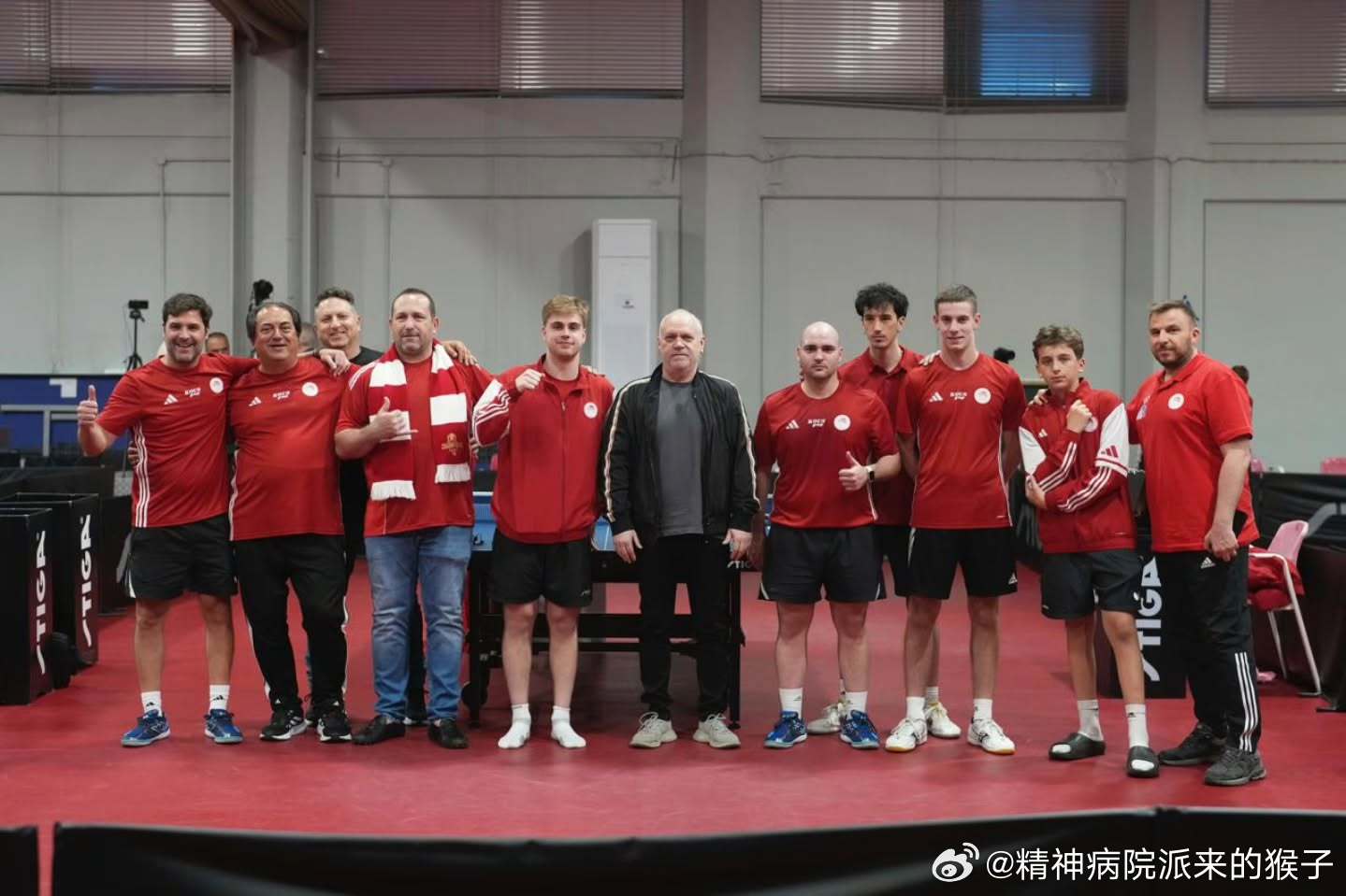 莫雷高德本赛季希腊乒乓球联赛所在的奥林匹亚科斯俱乐部实现五连冠🏆