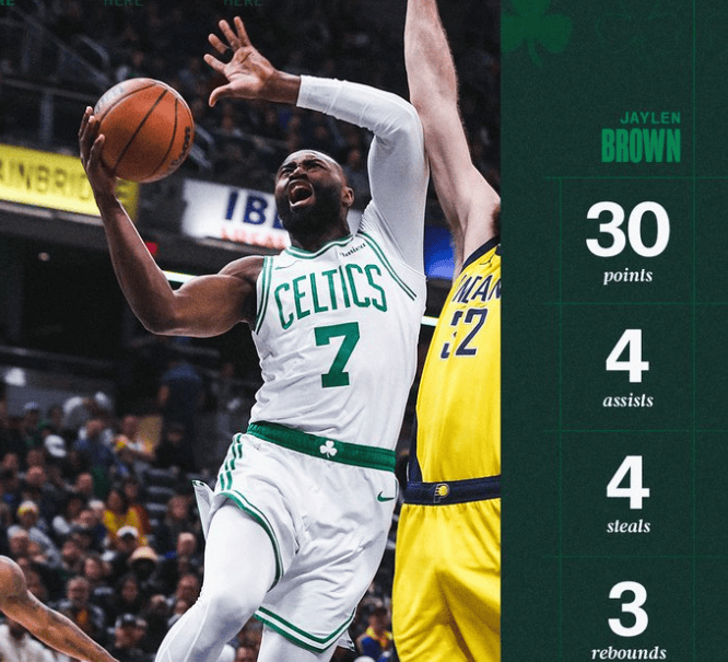 绿军官方社媒晒海报盛赞布朗: 状态炸裂、攻防拉满