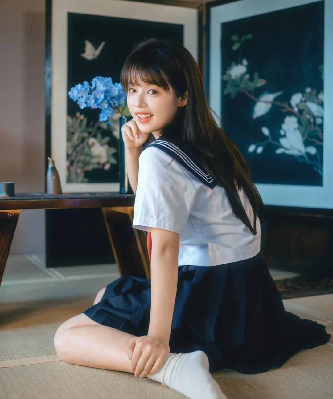 jk女孩也太好看了吧