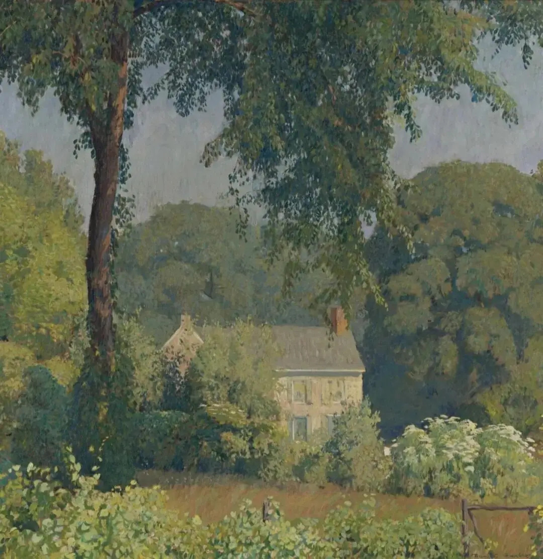 美国艺术家丹尼尔·加伯(DanielGarber，1880-1958)的油画作