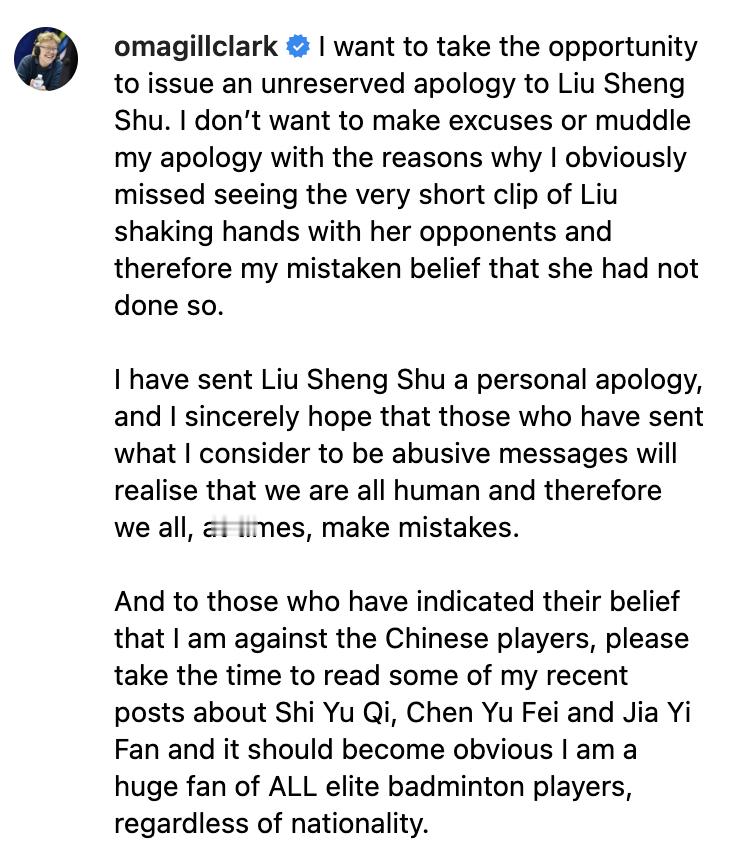 克妈有话说克妈向刘圣书道歉：“我想要借此机会向刘圣书致以毫无保留的歉意。我不想