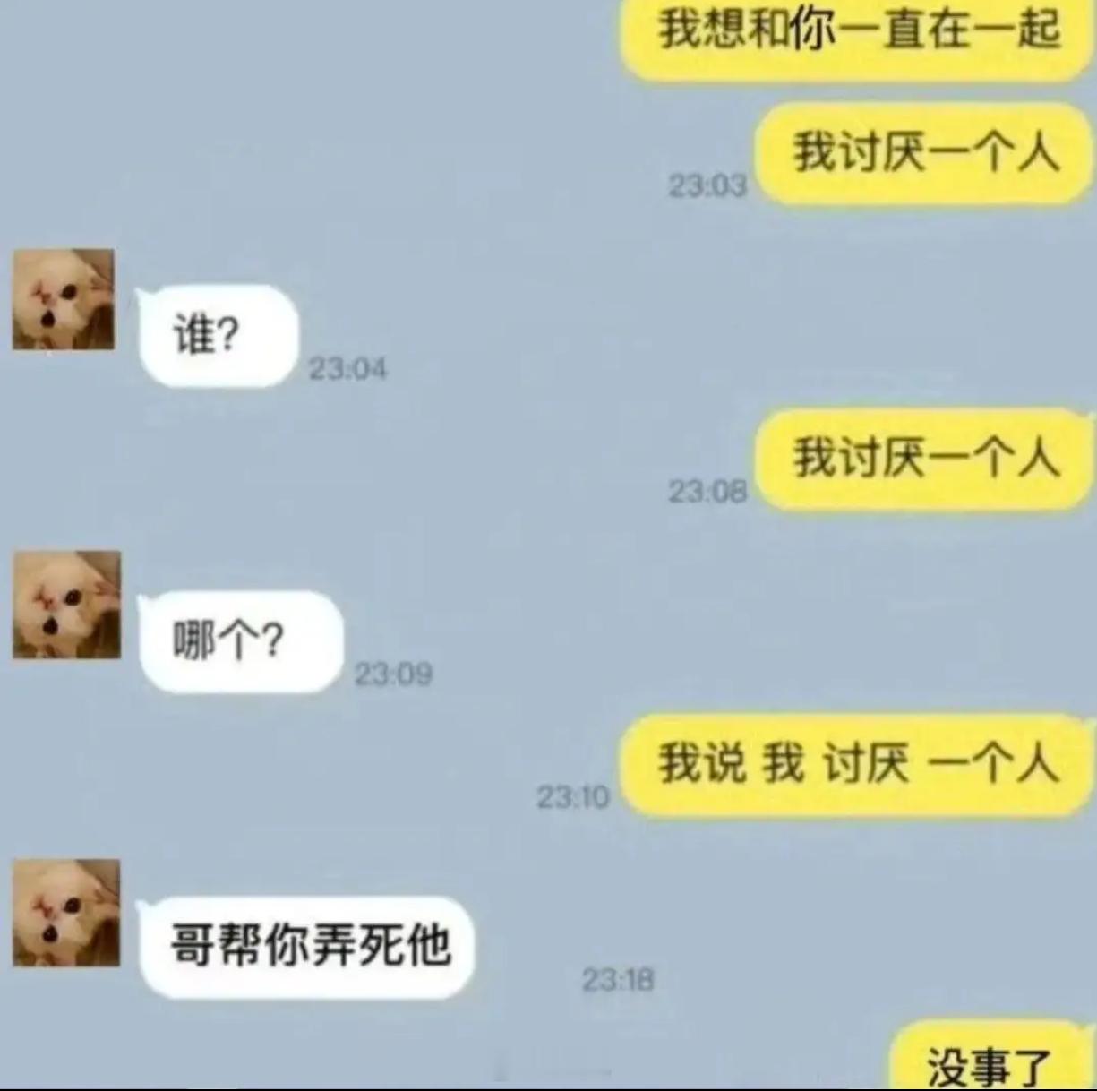 我讨厌一个人​​​