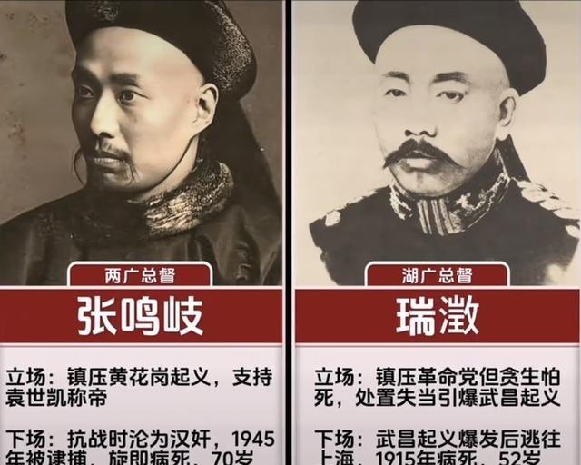 清朝灭亡后，10位末代总督的下场在清王朝覆灭的那一刻，那些手握重权的地方大员们
