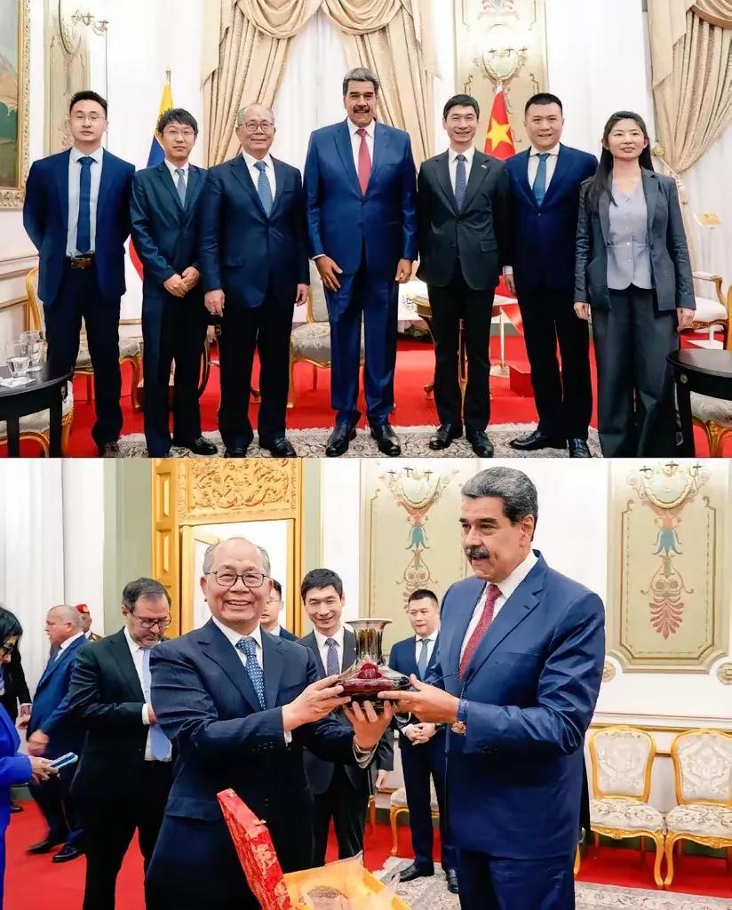 马杜罗1月2日会见了东大拉美事务特别代表、特使邱小琪(下图1，看得出当时气氛极好