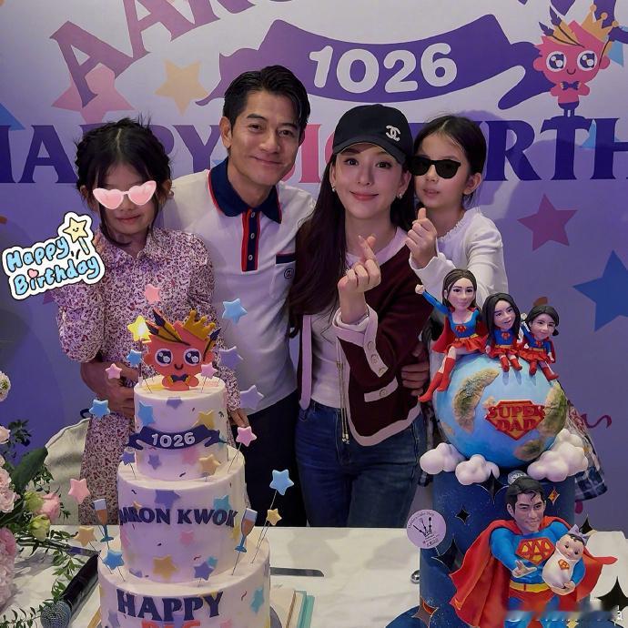 郭富城三女儿出生后首次跟媒体见面，同时公布三女儿名字叫郭咏心，英文名Cheryl