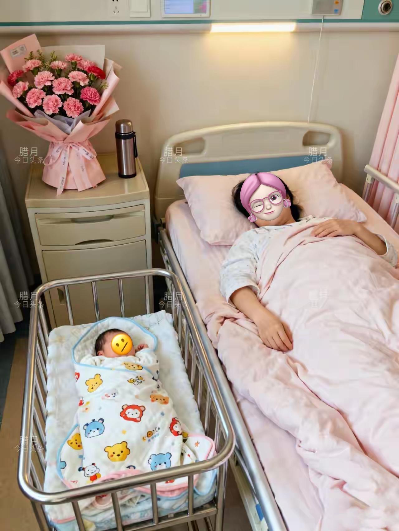 泪目了！昨天去医院看刚生娃的朋友，同病房的产妇直接让我愣住——看着起码50多岁，