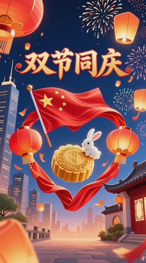 双节同庆9/15/八/初五/晴/吉祥中秋国庆两佳节，前后紧随至眼前。备下